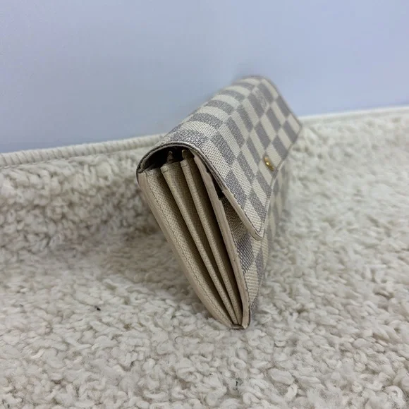 Louis‎ Vuitton Damier Azur SarahWallet White women’s - Picture 2 of 15